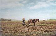 Mikhail Klodt In the Ploughed Field china oil painting artist